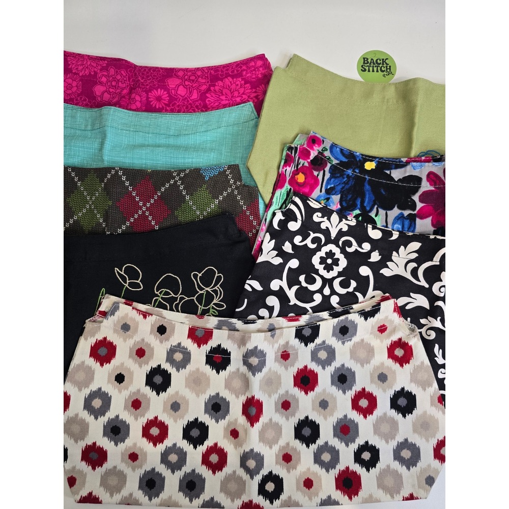 Thirty One Purse Skirt Cover Lot 8 Floral Argyle Damask Geometric Multi Color OS